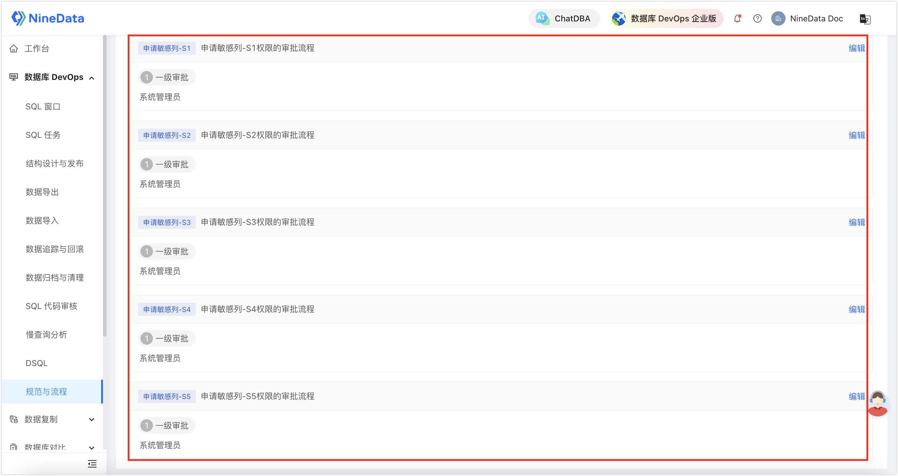 Configure sensitive data approvers